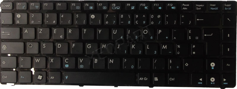 Clavier Azerty Français Pour ASUS X43BE - Noir Neuf (Remplacement)