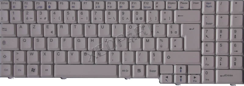 Clavier AZERTY Français Blanc Pour Packard Bell EasyNote SB88 - Neuf D'origine