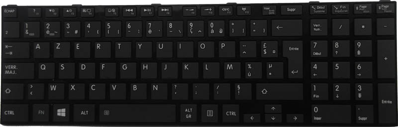 Clavier AZERTY Pour Toshiba Satellite C70D-B-10 - Noir, Neuf, Remplacement Original