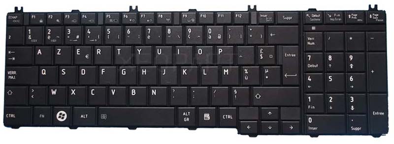 Clavier Azerty Français Pour Toshiba Satellite Pro L650-189 - Noir - Neuf Générique