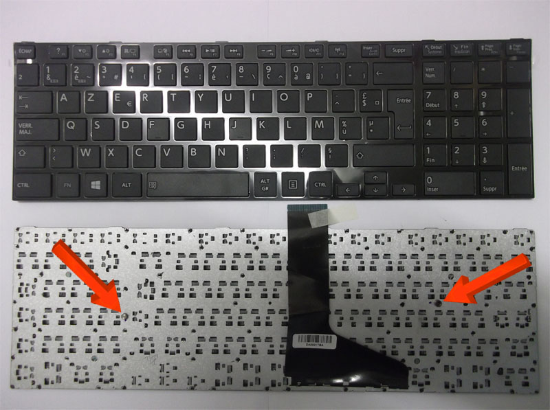 Clavier AZERTY Toshiba Satellite C50-A (0KN0-CK1BE13) - Reconditionné